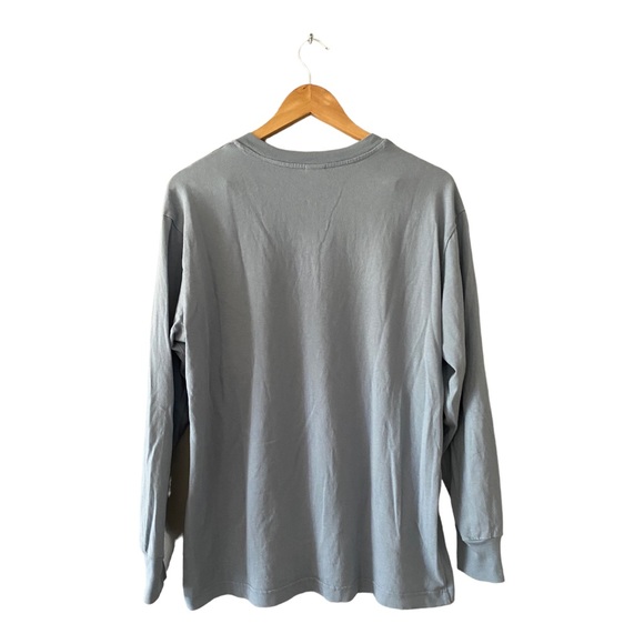 Aritzia Tna Longsleeve Long Sleeve Shirt - 100% Cotton Size 1 Baby Blue - Picture 3 of 7